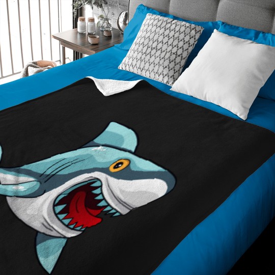 Discover Open mouth Bape Shark Baby Blankets