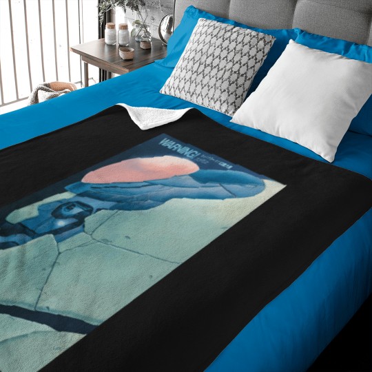 Discover Warning-Mecha T-Shirt Baby Blankets