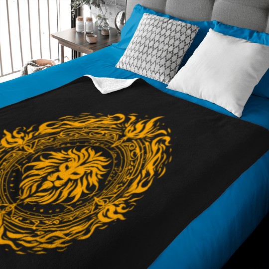 Discover Blazing Lion of Pride Escanor’s Eternal Flame - Dark Gold (Orange) Baby Blankets