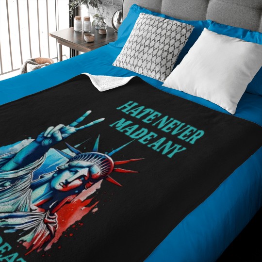 Discover Hate Never Made Any Nation Great Peace Anti Trump Baby Blankets