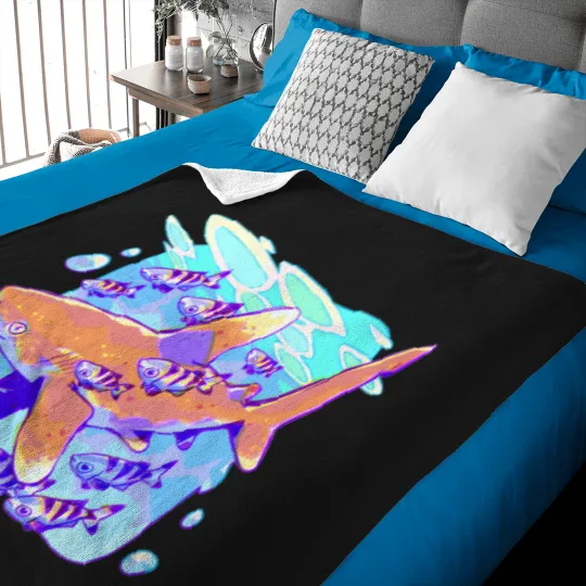 Discover Oceanic Whitetip Anatomy Sunaookami Shiroko Blue Archive Sticker Baby Blankets