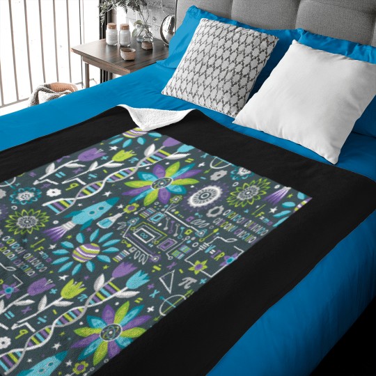 Discover Flowers And Stems 4119 Baby Blankets