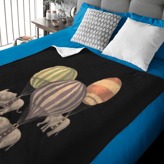 Discover Flight Of The Elephants T-Shirt Baby Blankets
