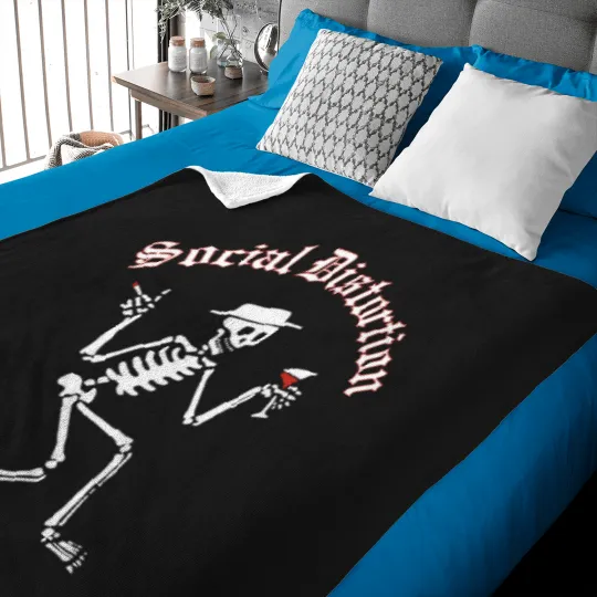 Discover Social Distortion Skull Art Baby Blankets