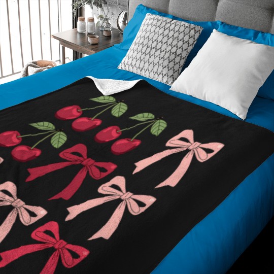 Discover Bows And Cherries skeleton bike160png Baby Blankets