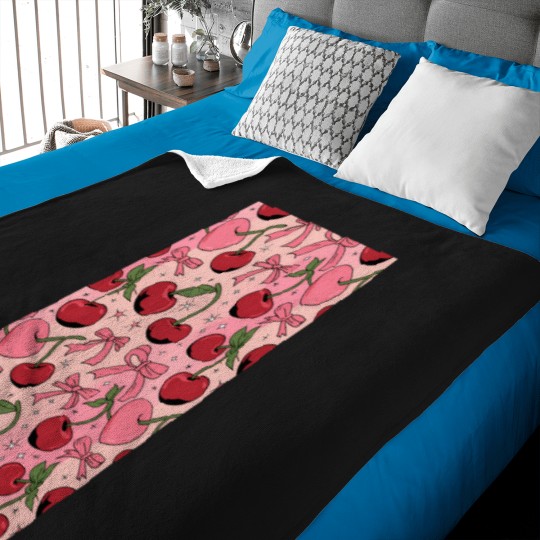 Discover Bows And Cherries (2) skeleton bike160png Baby Blankets