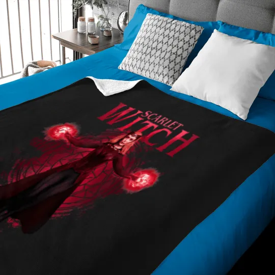 Discover Marvel-Doctor-Strange-In-The-Multiverse-Of-Madness-Scarlet-T-Shirt Baby Blankets