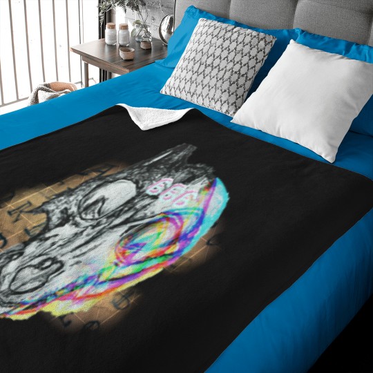 Discover Trippy Fox Baby Blankets