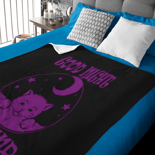 Discover Sleep Shirt Kitten Purple Baby Blankets