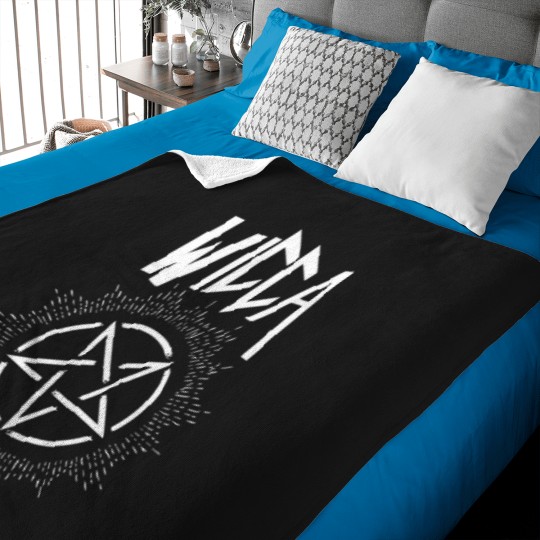 Discover Wicca Inverted Pentag Baby Blankets