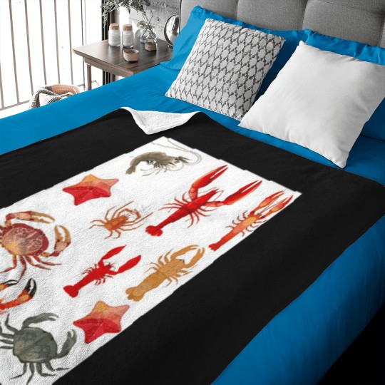 Discover Crustaceancore  Blue Baby Blankets