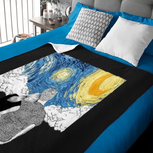 Discover Love-In-A-Starry-Night-Van-GoghFunny-Gift-For-Van-Gogh-Lovers-And-Fine-Art-Lovers Baby Blankets