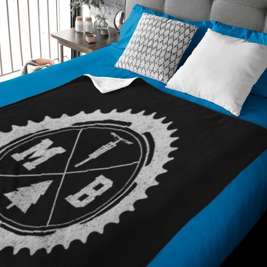 Discover Mtb Mountain Bike Downhil Biking Cycling Mountain Biker Baby Blankets