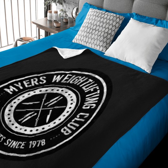 Discover Myers Weightlifting Club Baby Blankets