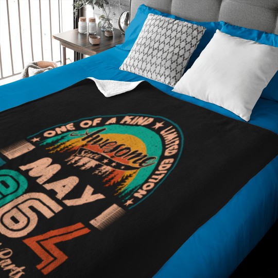 Discover May 1964 Birthday Awesome Since May 1964 Baby Blankets