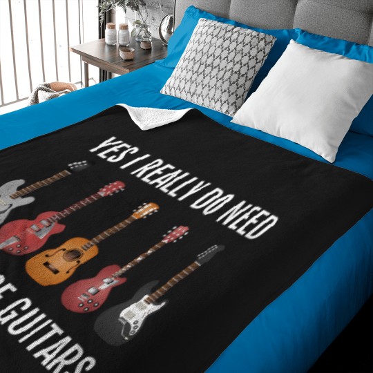 Discover Guitar Themed Gift Yes I Really Do Need These Guitars Baby Blankets