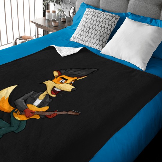 Discover Fox Music Lover Baby Blankets