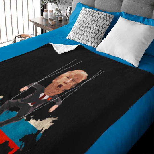 Discover Not-My-President---Donald-Trump-Is-A-Russian-Puppet-T-Shirt Baby Blankets