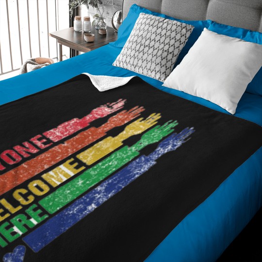 Discover Everyone Is Welcome Here 5 Baby Blankets