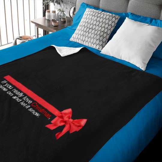 Discover Love Actually - If you really Christmas come on and let it snow Baby Blankets