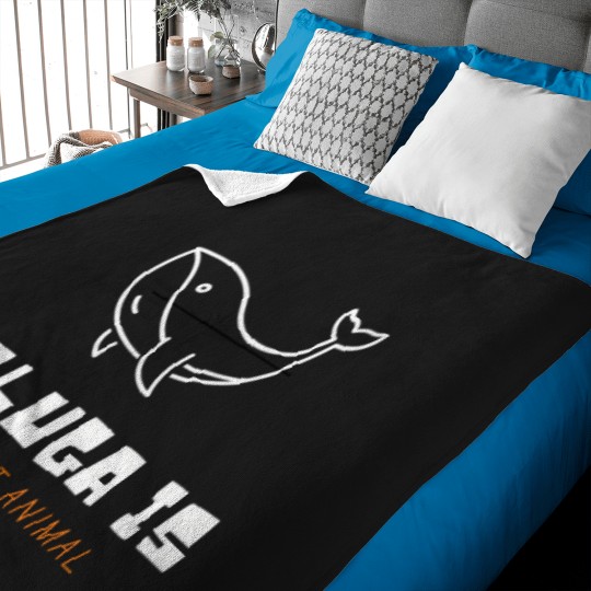 Discover Beluga Is My Spirit Animal Baby Blankets