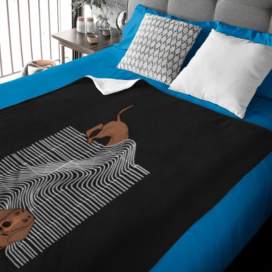Discover Super Long Undercover Dachshund Funny Wiener Dog Baby Blankets