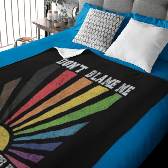 Discover Dont blame me I didnt vote for him rainbow Baby Blankets