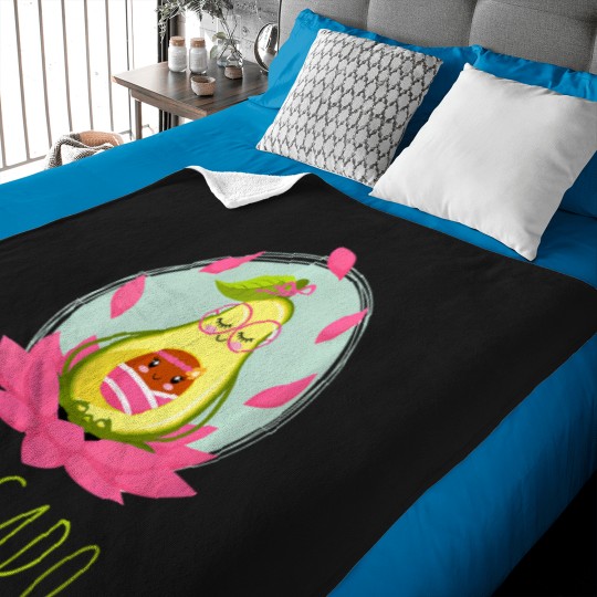 Discover Womens Vegetarian Vegan Funny Yoga Avocado Tshirt Funny Yogacado Baby Blankets