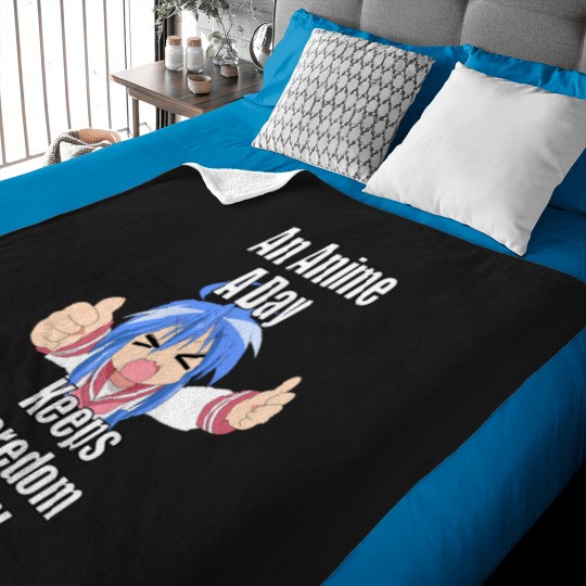 Discover An-Anime-A-Day-Keeps-Boredom-Away---Konata-Izumi T-Shirt Baby Blankets