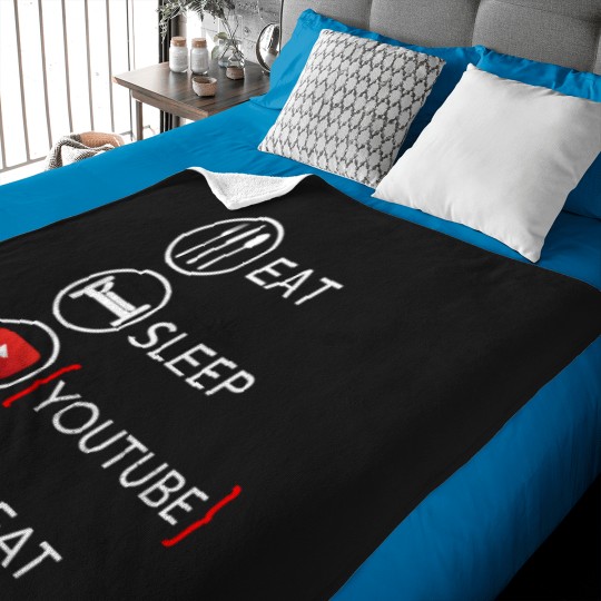 Discover Video Blogger Vlogger Like Subscribe Podcaster Baby Blankets