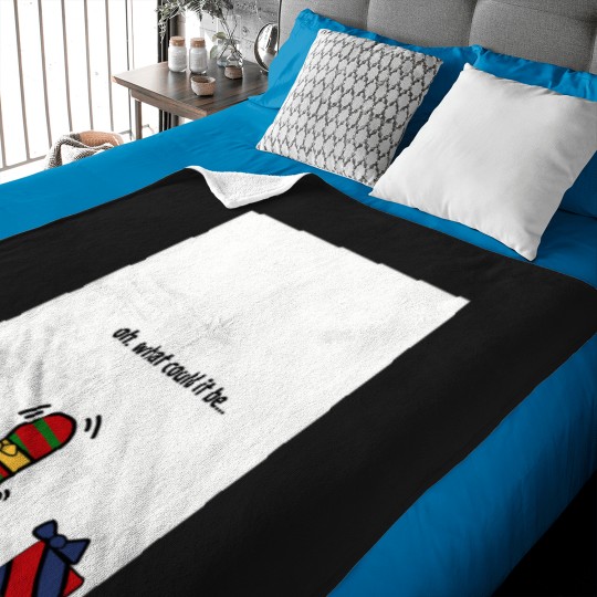 Discover Dildo-Wrapped-Gift-Funny-Inappropriate-Christmas-Card T-Shirt Baby Blankets