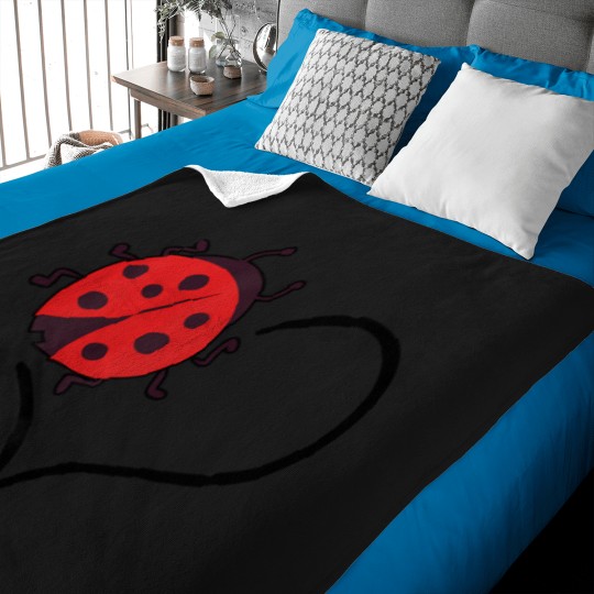 Discover Ladybugs-Beetles-For-Women-Girl-Entomologist-Cute-Ladybug-T-Shirt Baby Blankets
