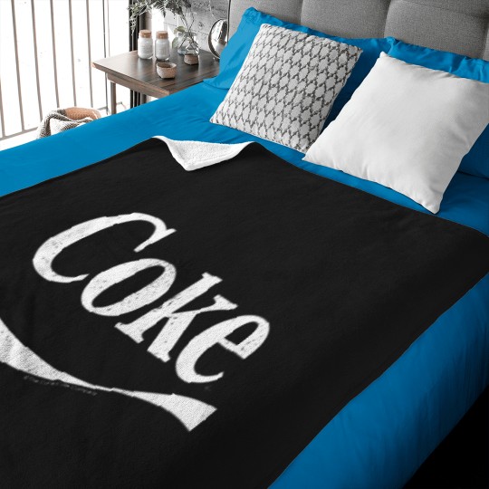 Discover Coca-Cola-Distressed-Original-Logo-Pullover-Hoodie T-Shirt Baby Blankets