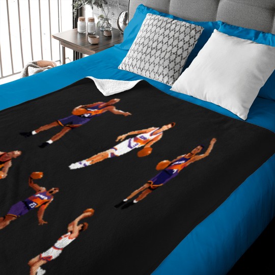 Discover Phoenix Legends 90s Sticker Collection (Charles Barkley Kevin Johnson Dan Majerle Danny Manning Cedric Ceballos Tom Chambers) Qiangy Baby Blankets