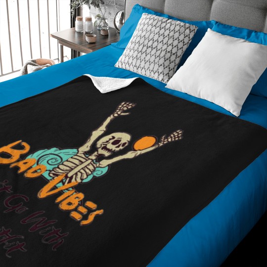 Discover Bad Vibes Dont Go With My Outfit 1 2 Baby Blankets