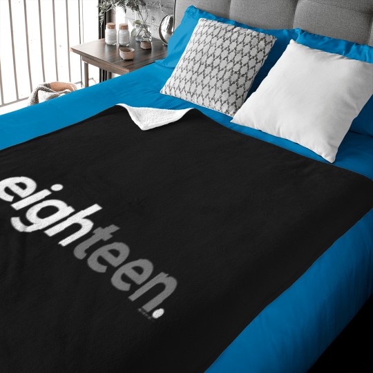 Discover 18Th-Birthday-For-Boys-Eighteen-Him-Age-18-Year-Party-Teen-T-Shirt Baby Blankets