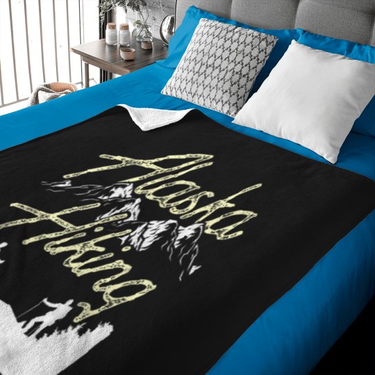 Discover Alaska Hiking Hike Hiker Nature T-Shirt Baby Blankets