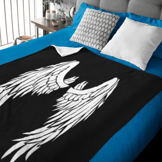 Discover Angel Wings On Back Family Chrismast Present Baby Blankets
