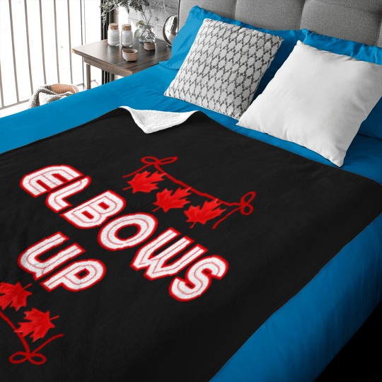Discover Elbows up Baby Blankets