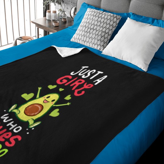 Discover Just A Girl Who Loves Avocados Baby Blankets