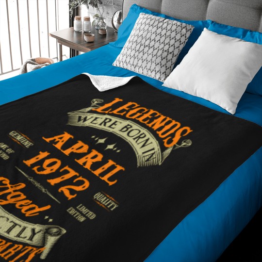 Discover Legends Were Born In April 1972 51St Birthday Baby Blankets