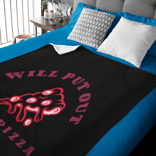 Discover Will Put Out For Pizza unisex Baby Blankets | Pizza Lover Baby Blankets