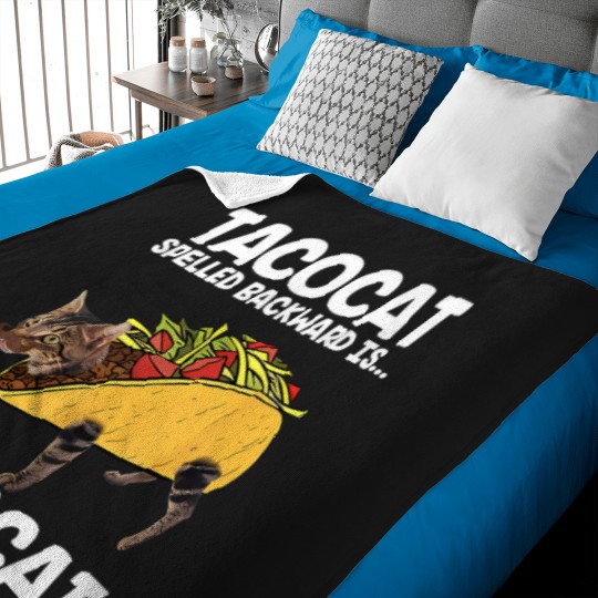 Discover Funny Taco Cat Vintage Baby Blankets