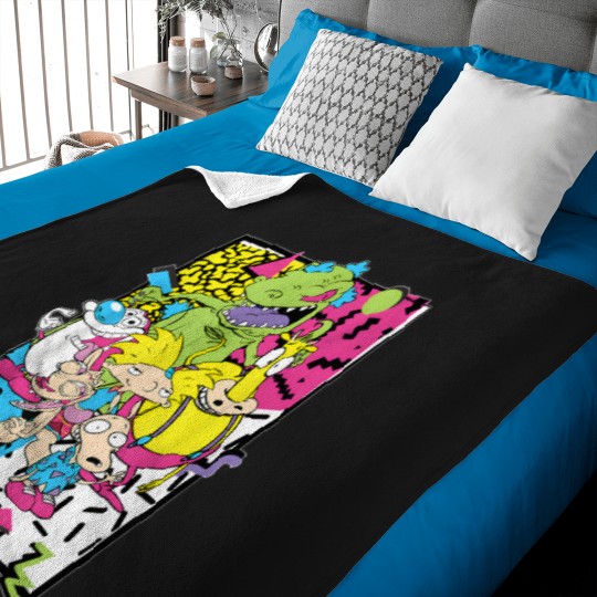 Discover Old School Cartoons 90's Baby Blankets