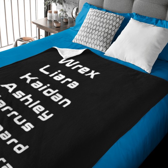 Discover Mass Effect 1 Roster Shirt cute horror movie characters silhouette chibi halloween chucky Baby Blankets