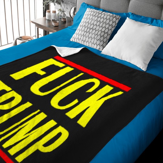 Discover Fuck Trump Baby Blankets