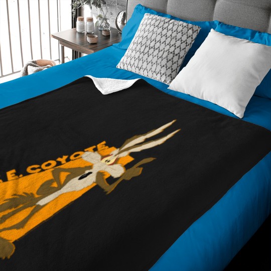 Discover Looney Tunes Wile E Coyote Orange Hue Portrait Baby Blankets
