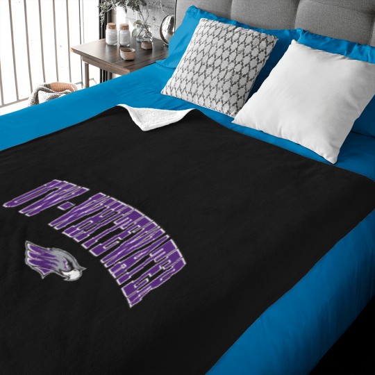 Discover Wisconsin Whitewater Warhawks Arch Over Logo Baby Blankets
