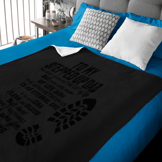 Discover To My Stepped Up Dad Gif Thanks You For Stepg Dad Baby Blankets