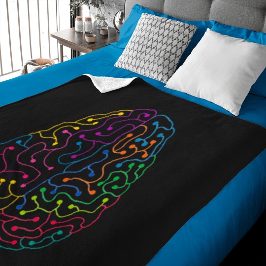 Discover Neuronal Human Brain Active T-Shirt 3675 Baby Blankets